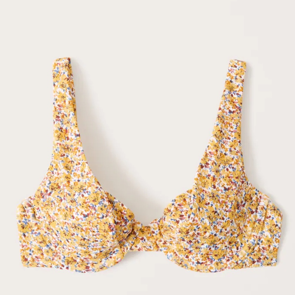 Abercrombie & Fitch Underwire Squareneck Swim Top